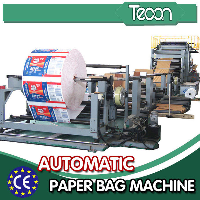 3 Meter-Höhen-automatische Papiertüte, die Maschine mit dem zwei u. vier Farbdrucker herstellt