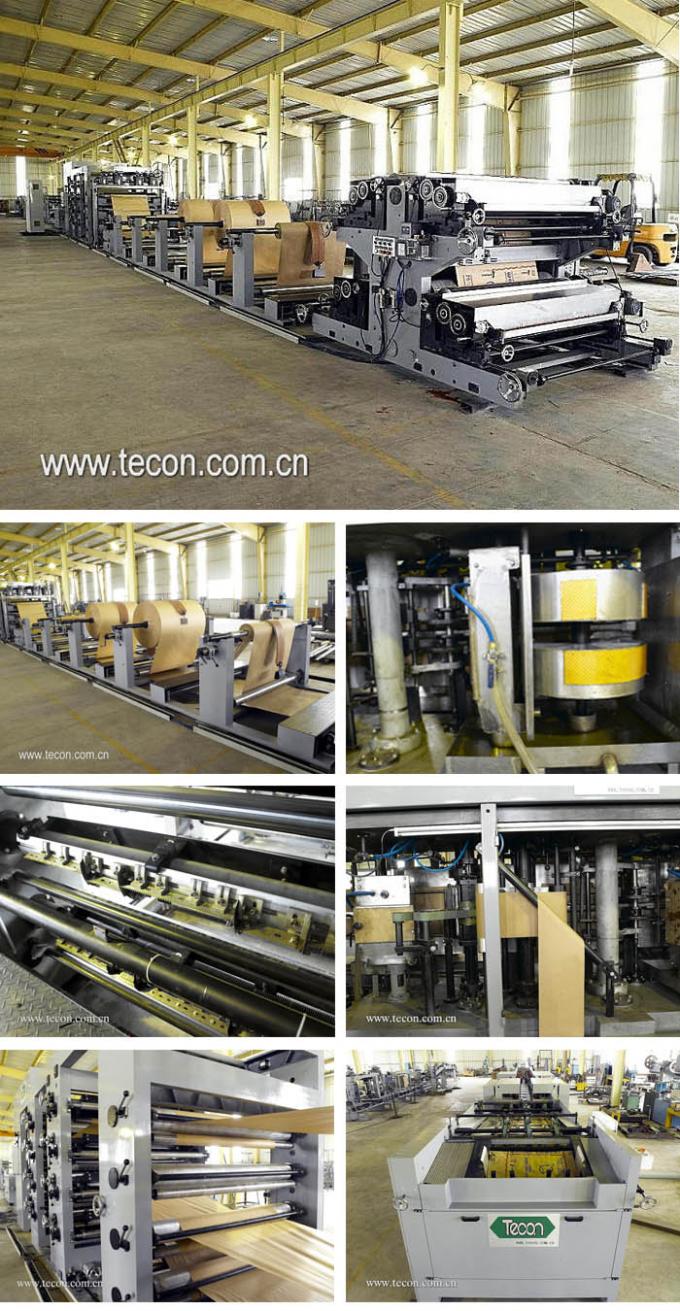 Kraftpapier-Sack, der Maschinen-/Papiertüte-Geräte mit Standardknolle und Bottomer herstellt