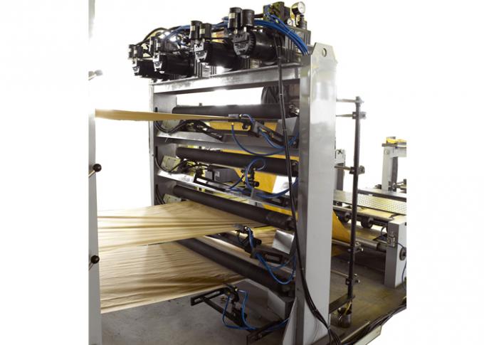 Die automatisierte Ventil-Papiertüte-Produktionsmaschine, die Linie mit Unterseite macht, klebte Funktion