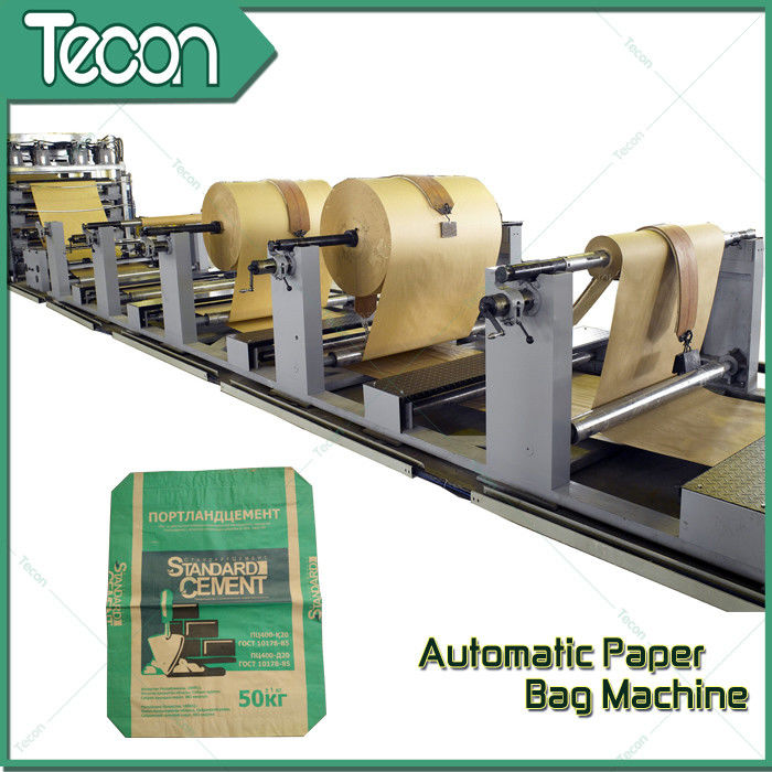 Tube Machine of Kraft Paper Bag Production Line With 5 Paper Reel Racks